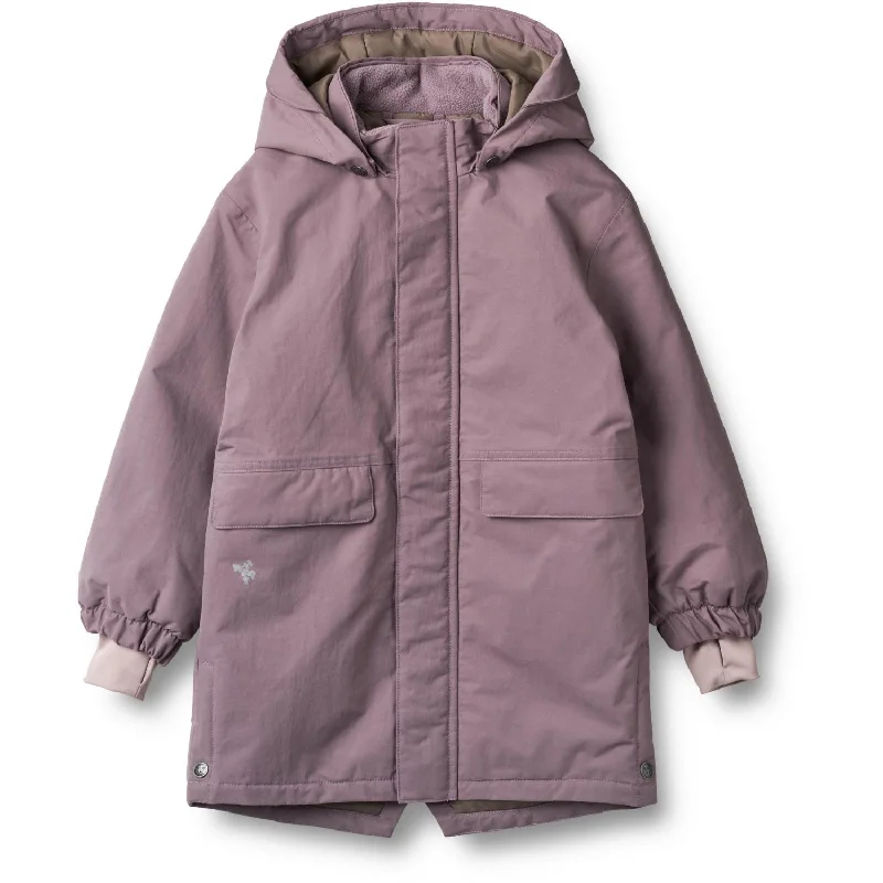 Camping hiking trail sleet-Wheat Dry Lilac Jacket Parka Jello Tech