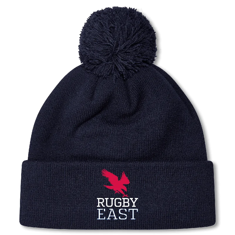 Camping hiking outdoor ties-Rugby East Conference Pom Pom Beanie by Canterbury