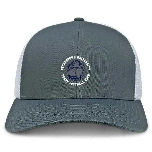 Camping hiking trail quiet-Georgetown University RFC Retro Trucker Cap