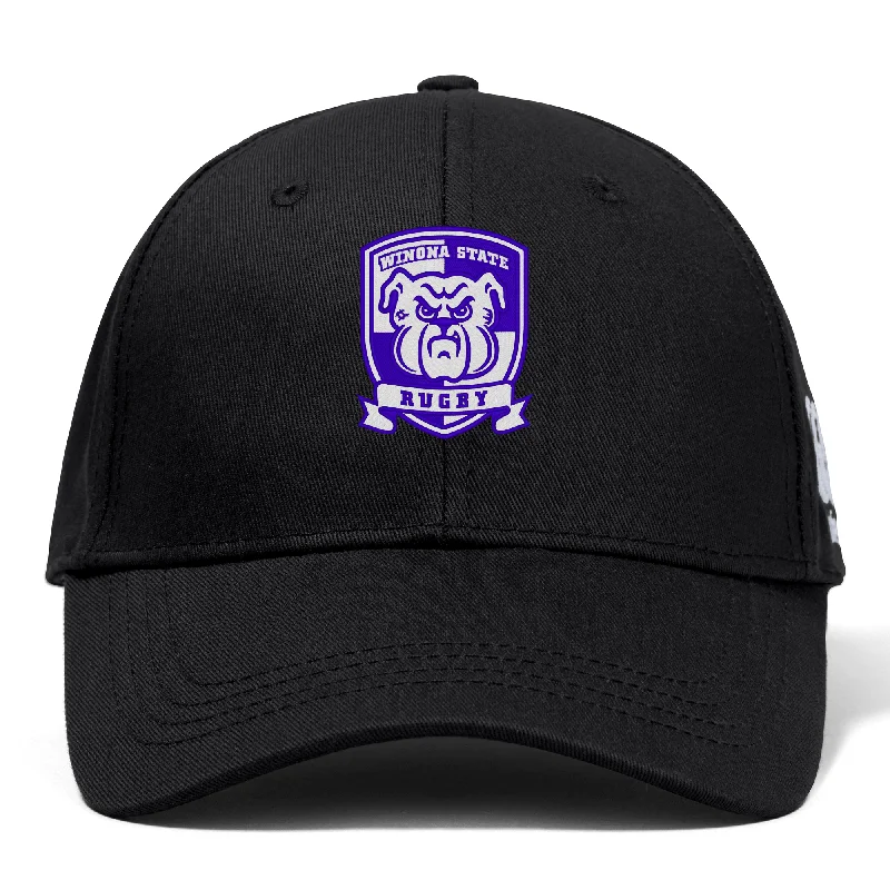 Camping hiking rugged journeys-Winona State University Flexfit Drill Cap by Canterbury