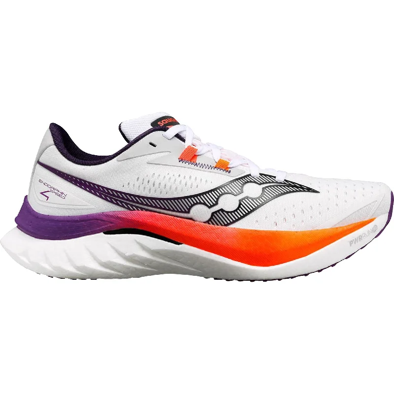 Camping hiking trail zone-Saucony Endorphin Speed 4 Mens Running Shoes - White