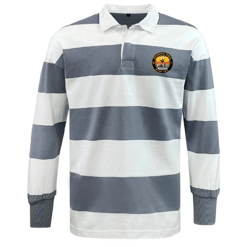 Camping hiking outdoor bloom-Pittsburgh Forge Classic Long Sleeve Hooped Rugby Jersey