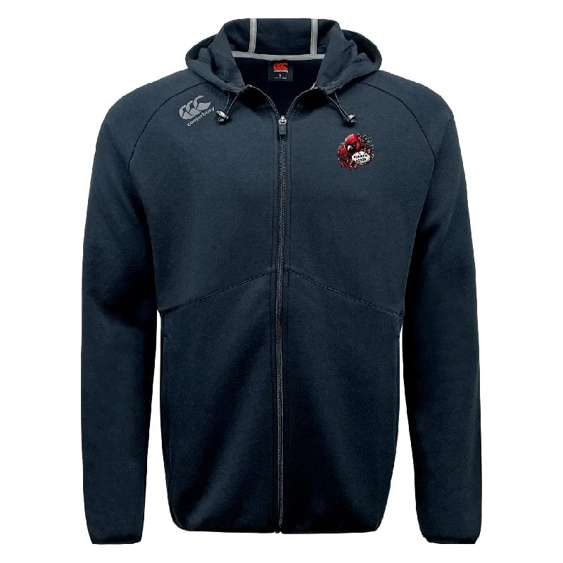 Camping hiking trail quiet-Vienna Rugby Tempo Vapodri Full-Zip Hoodie by Canterbury