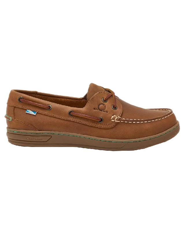 Camping hiking gear vibe-Chatham Mens Deck Buton G2 Premium Leather Boat Shoes