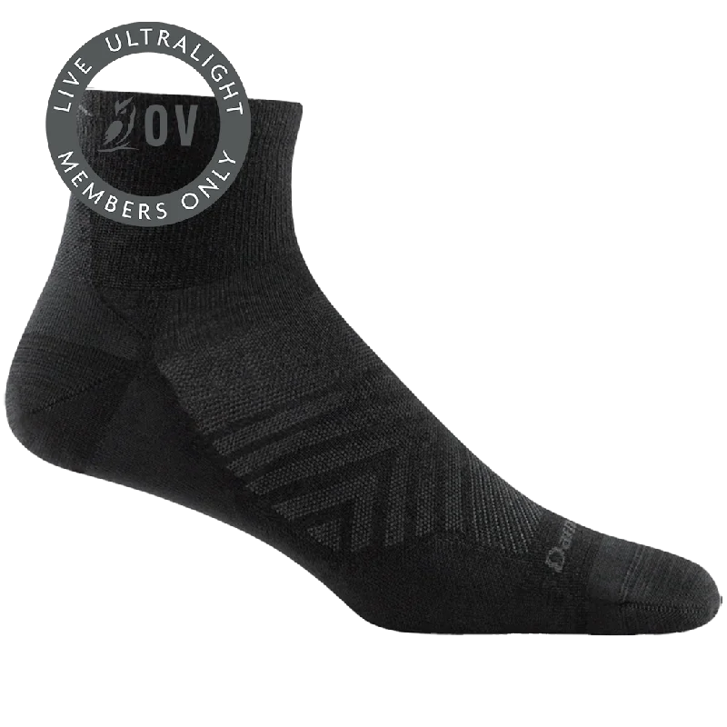 Camping hiking trail join-Men's Darn Tough 1/4 Ultra-Lightweight Running Socks