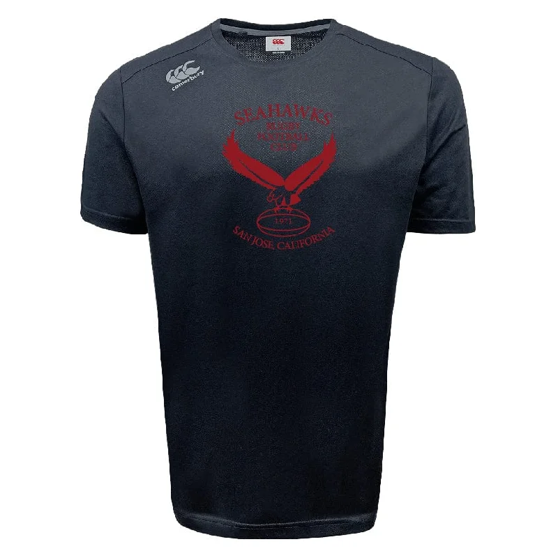 Camping hiking gear thrill-San Jose Seahawks Tempo Vapodri T-Shirt by Canterbury