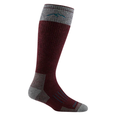 Camping hiking trail dive-Women's Over-the-Calf Heavyweight Hunting Sock w/ Full Cushion - Burgundy