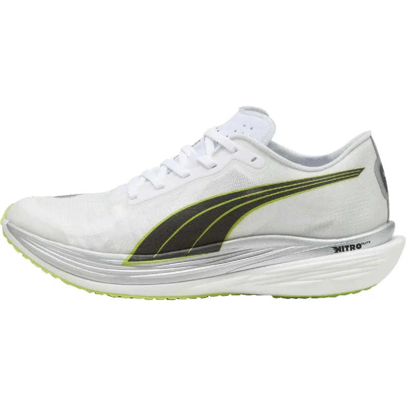 Camping hiking trail dip-Puma Deviate Nitro Elite 2 Mens Running Shoes - White