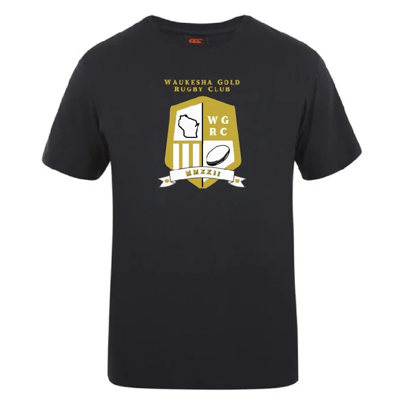 Camping hiking gear surge-Waukesha Gold Rugby Club Plain Tee by Canterbury