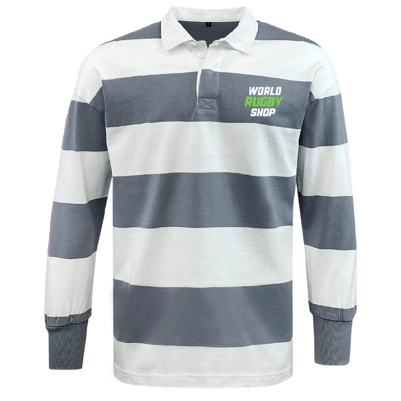 Camping hiking trail stark-World Rugby Shop Classic Long Sleeve Hooped Rugby Jersey