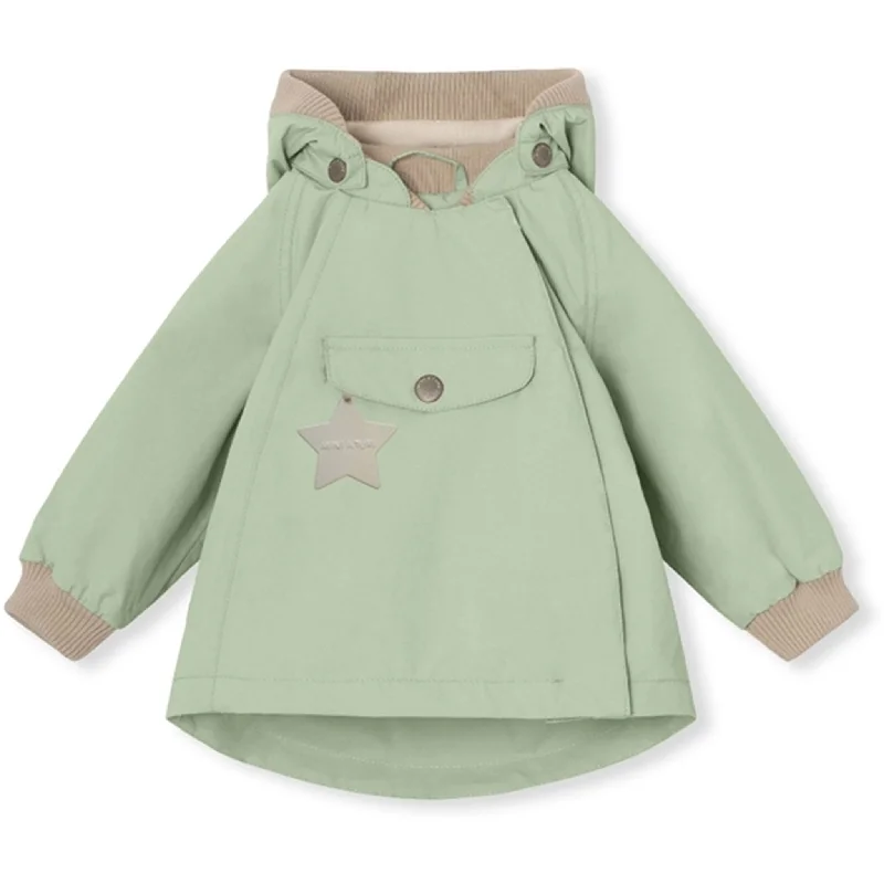 Camping hiking nature spark-MINI A TURE WAI Spring Jacket w/Fleece Lining Dusty Light Green