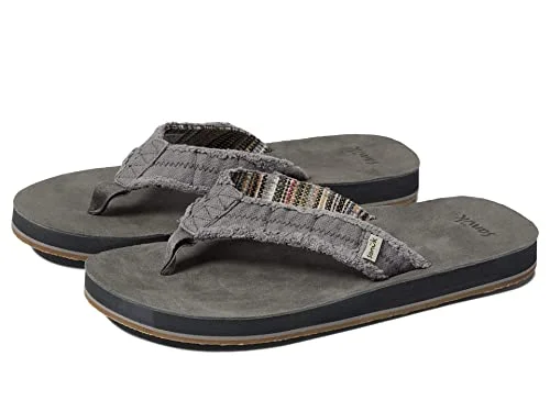 Camping hiking outdoor bloom-Sanuk - M FRAID NOT ST - 7 - CHARCOAL