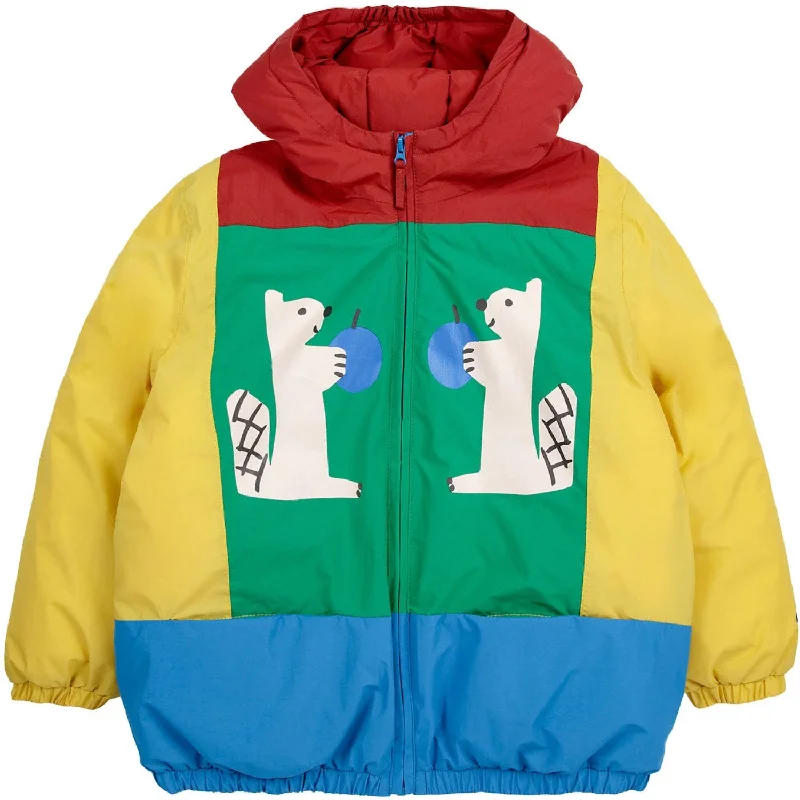 Camping hiking nature hush-Bobo Choses Multicolor Hungry Squirrel Color Block Anorak