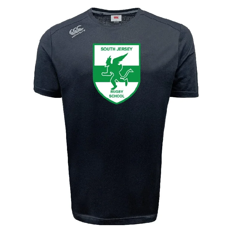 Camping hiking outdoor wave-South Jersey Rugby School Tempo Vapodri T-Shirt by Canterbury