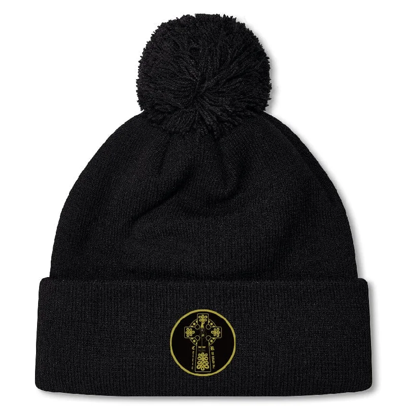 Camping hiking trail stream-Celtic Elite Pom Pom Beanie by Canterbury