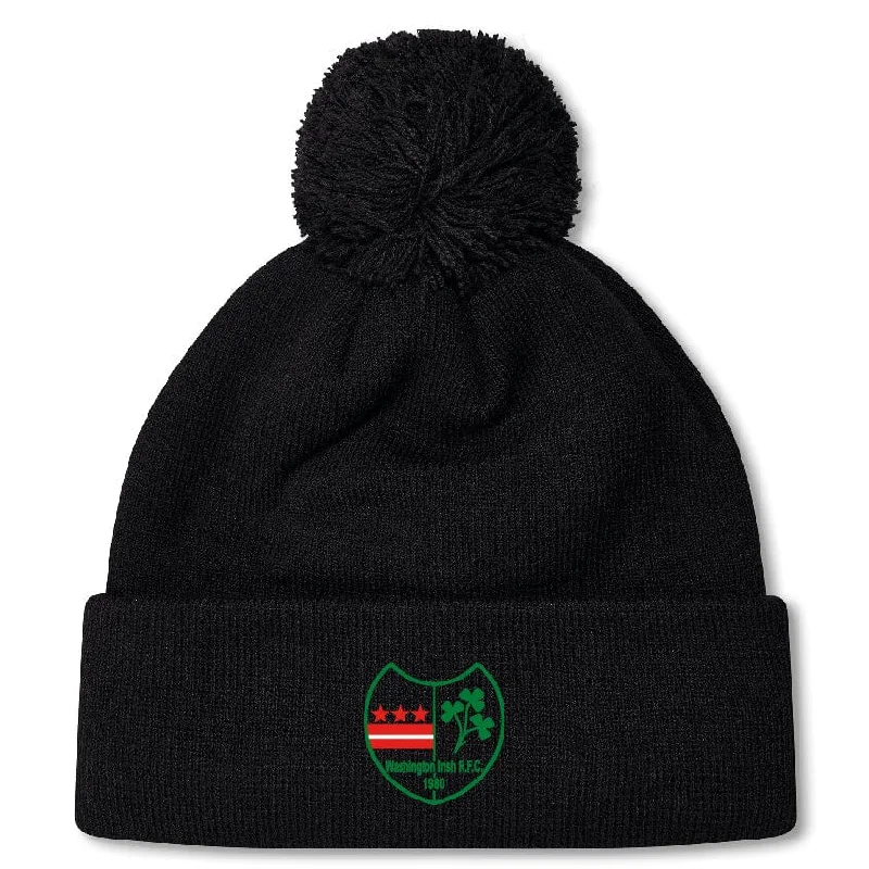 Camping hiking trail trim-Washington Irish Rugby Pom Pom Beanie by Canterbury