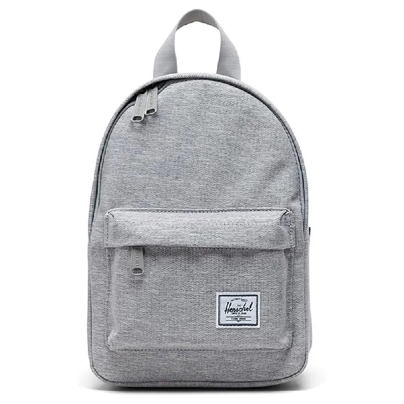 Camping hiking trail thread-Herschel Unisex Light Grey Crosshatch Mini 9L Classic Backpack - 10787-01866-OS