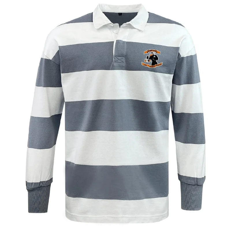 Camping hiking outdoor spark-McGeorge Rugby Classic Long Sleeve Hooped Rugby Jersey