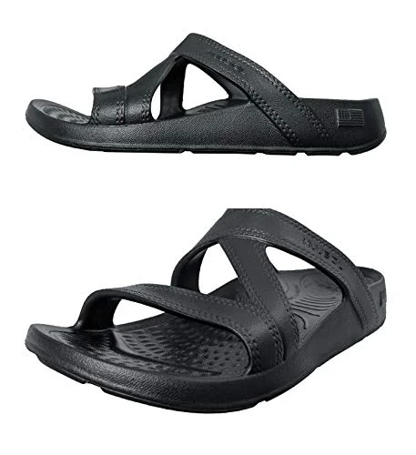 Camping hiking outdoor treks-NuuSol - Slide Hailey - Eclipse Black - W11