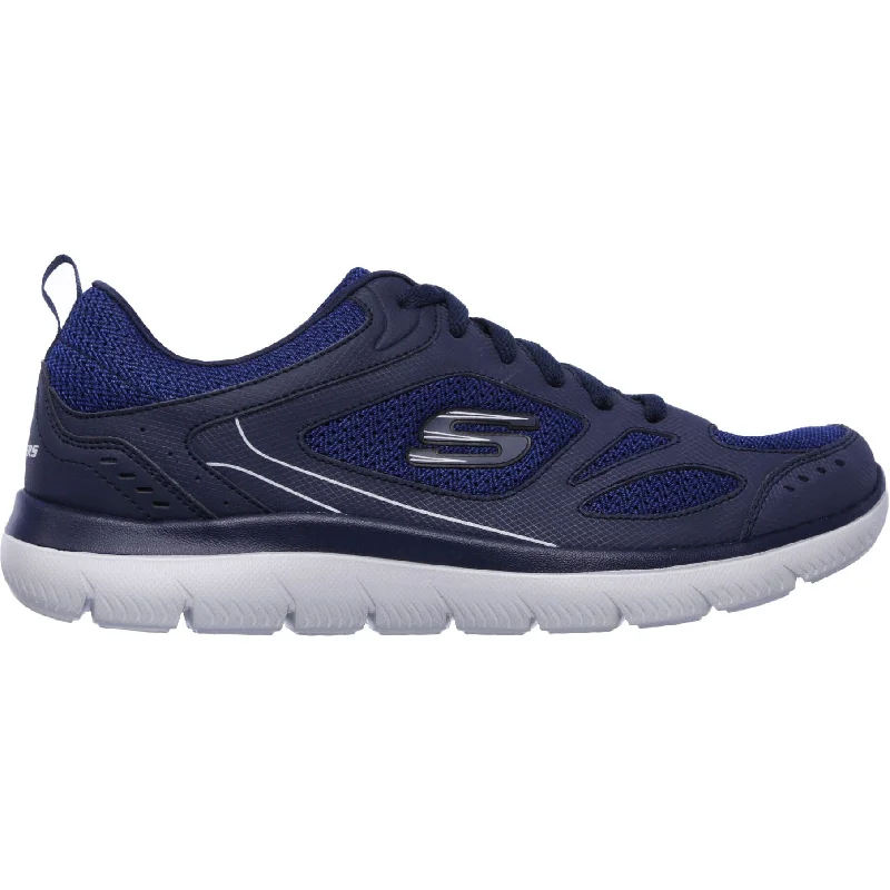 Camping hiking trail join-Skechers Summits South Rim Mens Training Shoes - Navy