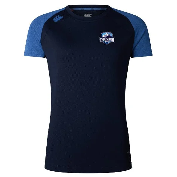 Camping hiking trail puff-True South Rugby Union Women's Elite Training Tee by Canterbury