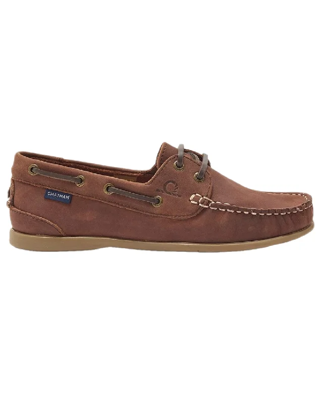 Camping hiking trail hail-Chatham Womens Penang Leather Boat Shoes