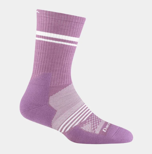 Camping hiking nature lift-Women's Element Crew Lightweight Athletic Sock - Violet