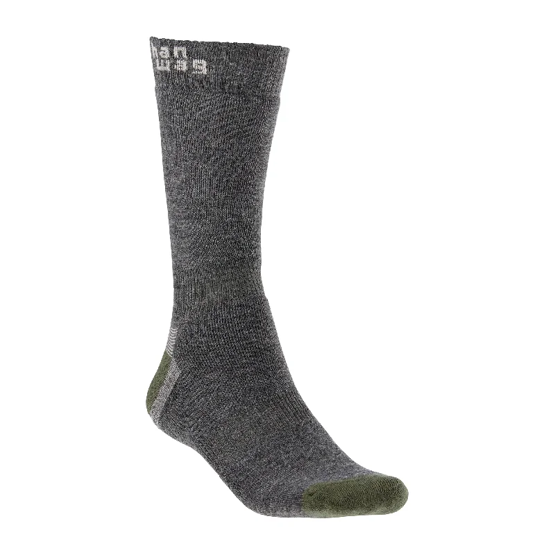 Camping hiking trail beams-Thermo Socks asphalt dark green