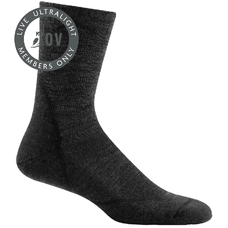 Camping hiking trail split-Men's Darn Tough Light Hiker Crew Lightweight Hiking Socks