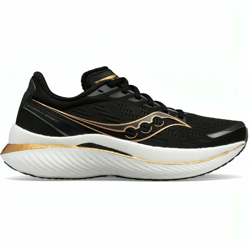 Camping hiking nature rush-Saucony Endorphin Speed 3 Mens Running Shoes - Black