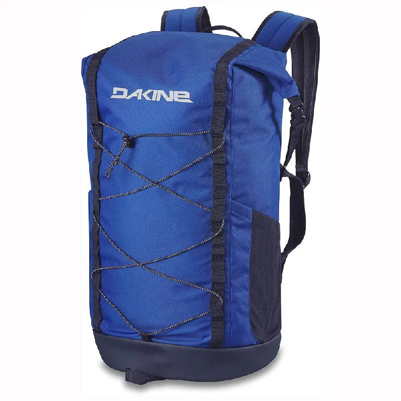 Camping hiking gear thrill-Dakine Unisex Deep Blue 35L One Size Mission Surf Roll Top Backpack - 10003708-DEEPBLUE