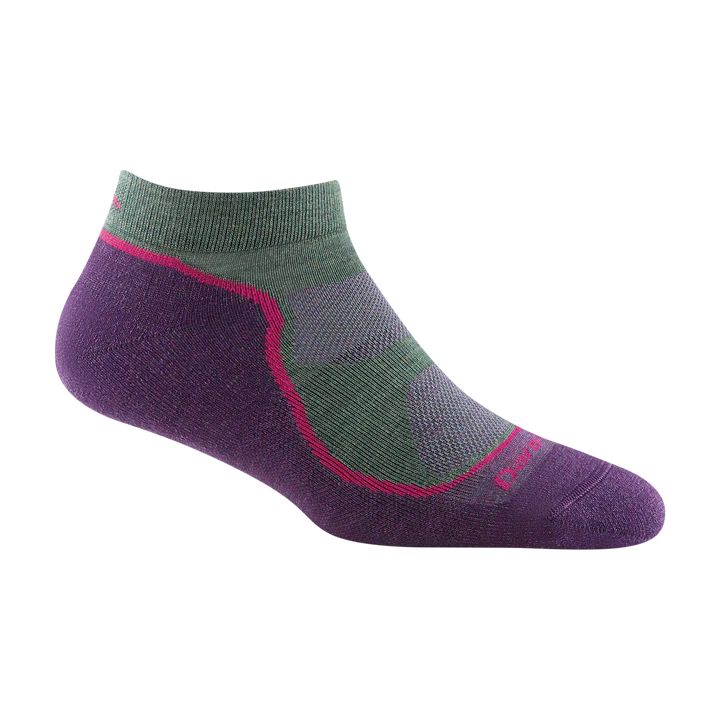 Camping hiking trail whirl-Women's Light Hiker No Show Lightweight Hiking Sock - Moss