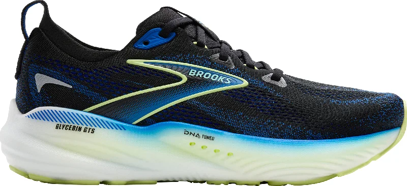 Camping hiking trail pull-Brooks Glycerin GTS 22 Mens Running Shoes - Black