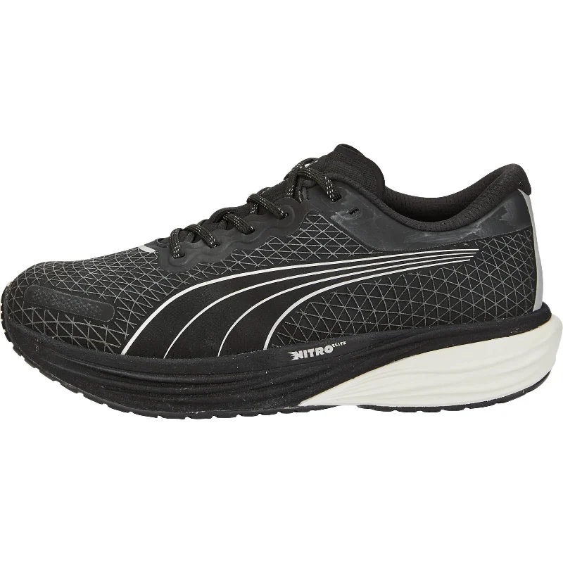 Camping hiking trail brilliance-Puma Deviate Nitro 2 WTR Mens Running Shoes - Black