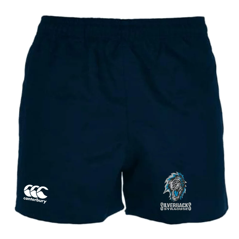 Camping hiking trail mist-Syracuse Silverbacks Professional Polyester Rugby Short by Canterbury