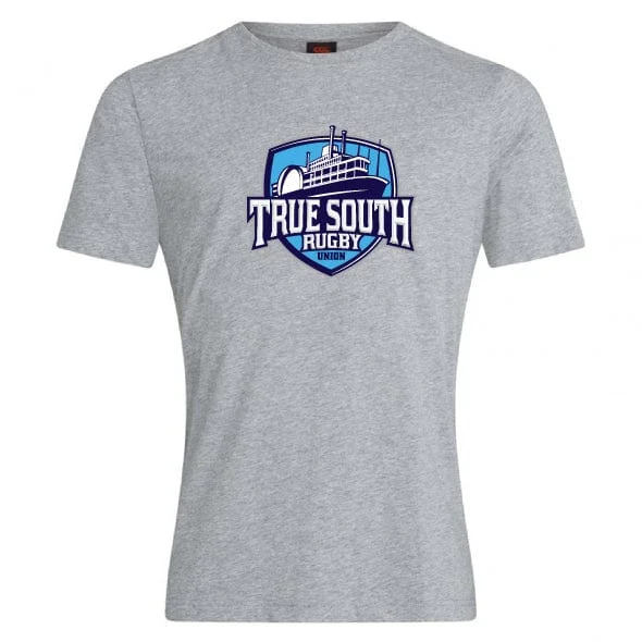 Camping hiking trail flow-True South Rugby Union Club Plain Tee by Canterbury