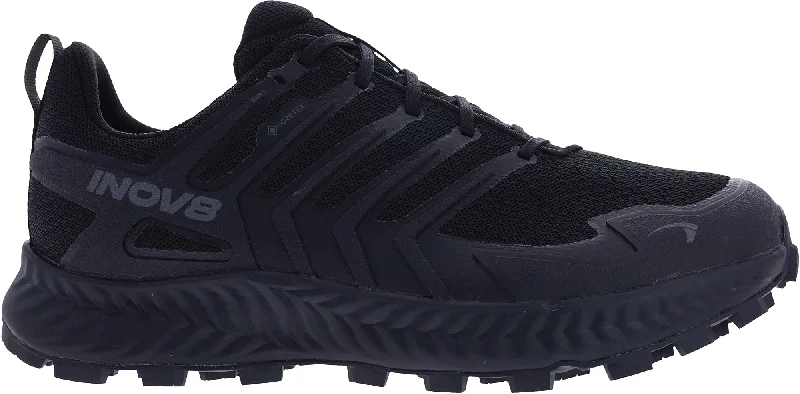 Camping hiking trail crest-Inov8 Roclite GORE-TEX WIDE FIT Mens Walking Shoes - Black