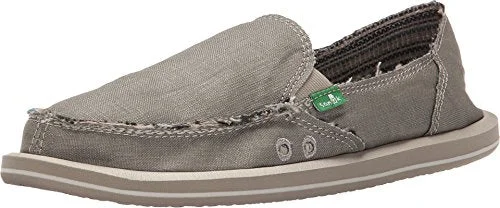 Camping hiking trail flow-Sanuk Donna Hemp Olive Grey 11 B (M)