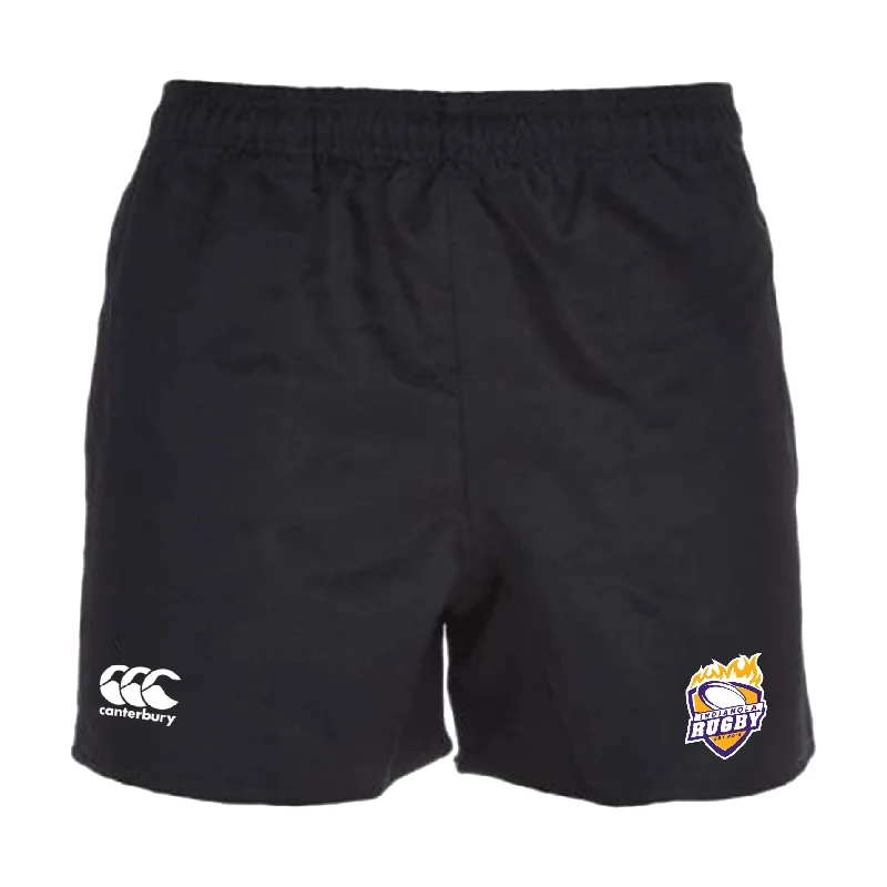 Camping hiking trail deep-Indianola Rugby Professional Polyester Rugby Short by Canterbury