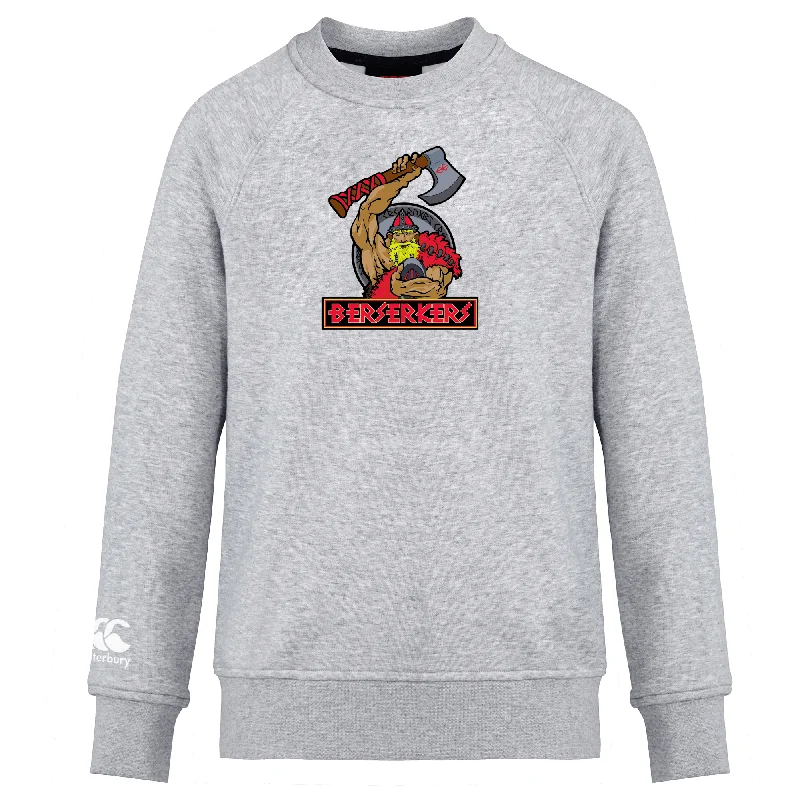 Camping hiking trail rises-Berserkers Club Crew Sweatshirt by Canterbury