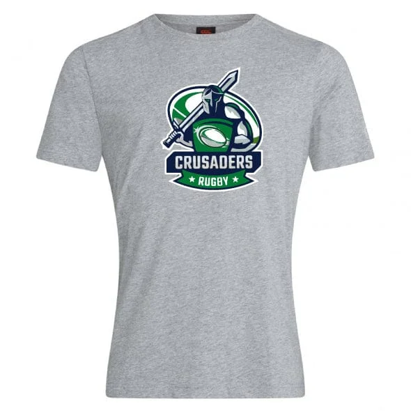 Camping hiking trail hill-Naperville Crusaders Club Plain Tee by Canterbury