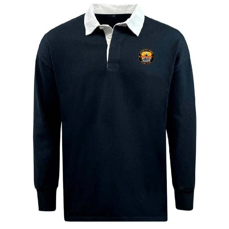 Camping hiking gear creators-Pittsburgh Forge Classic Long Sleeve Solid Rugby Jersey