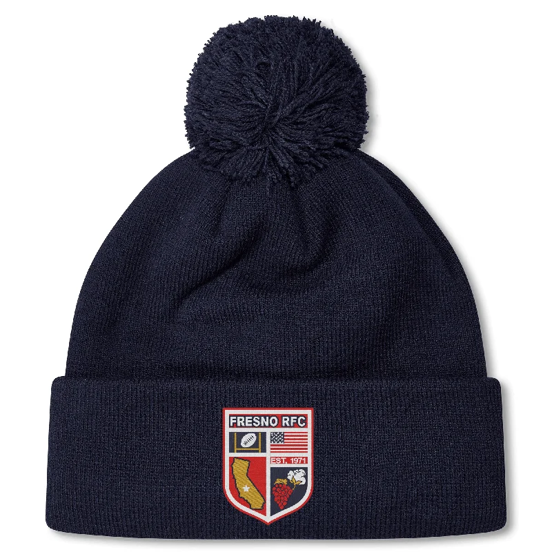 Camping hiking gear vibe-Fresno RFC Pom Pom Beanie by Canterbury