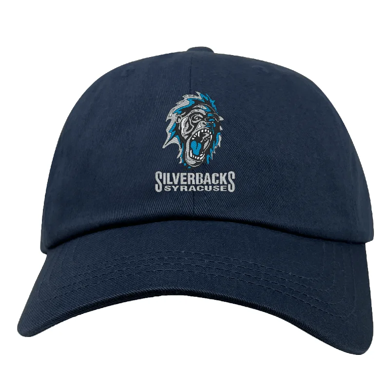 Camping hiking nature recharge-Syracuse Silverbacks Adult Low-Profile Cotton Twill Dad Cap