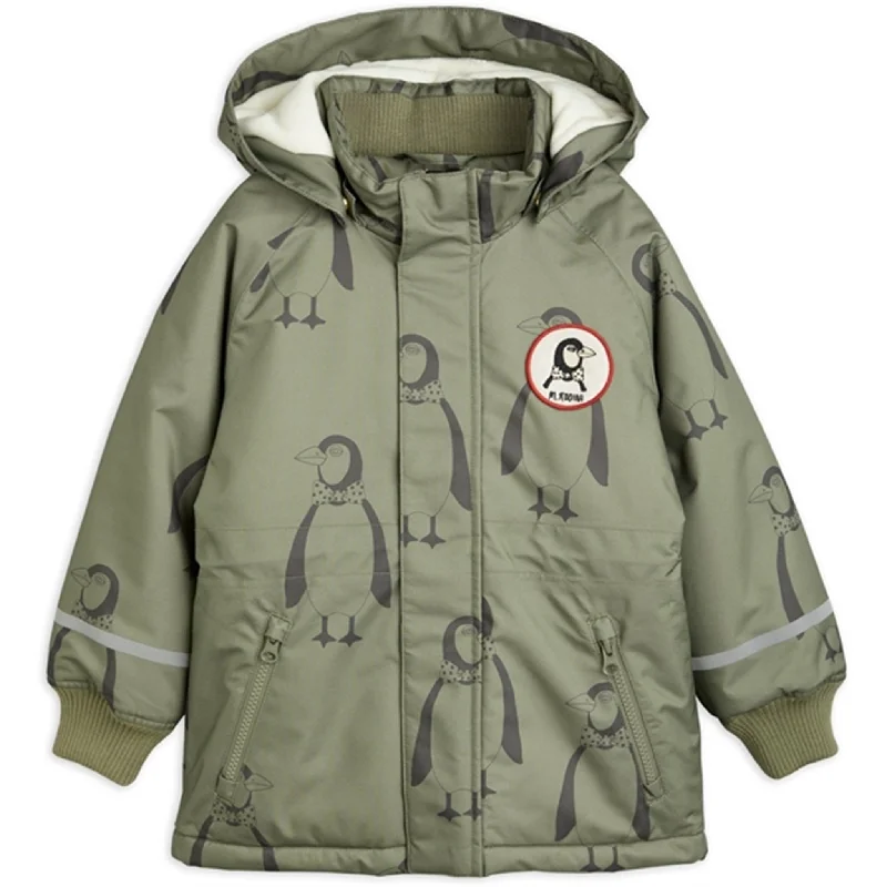 Camping hiking trail patch-Mini Rodini Penguin K2 Parka Jacket Green