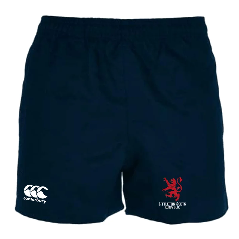 Camping hiking nature rush-Littleton Scots Rugby Professional Polyester Rugby Short by Canterbury