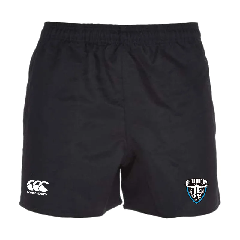 Camping hiking trail crest-Bend Rugby Professional Polyester Rugby Short by Canterbury