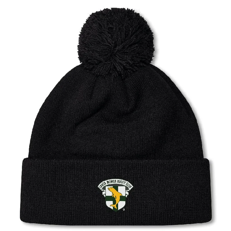 Camping hiking trail bold-Santa Monica Rugby Club Pom Pom Beanie by Canterbury