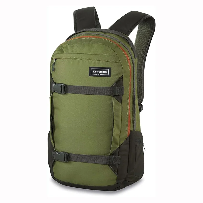 Camping hiking trail passion-Dakine Unisex Utility Green 25L One Size Mission Backpack - 10002637-UTILITYGREEN