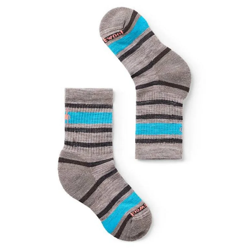 Camping hiking outdoor beat-Smartwool Kids' Hike Light Cushion Striped Crew Socks